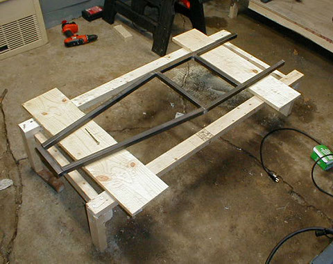 Matus1976's Akira Bike Project - construction starts, the base of the frame is welded