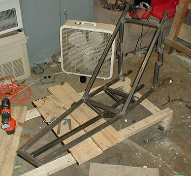 Matus1976's Akira Bike Project - the seat back and triangulated bottom are welded