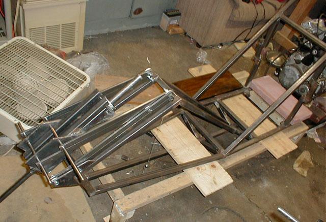 Matus1976's Akira Bike Project - steering column added to the frame